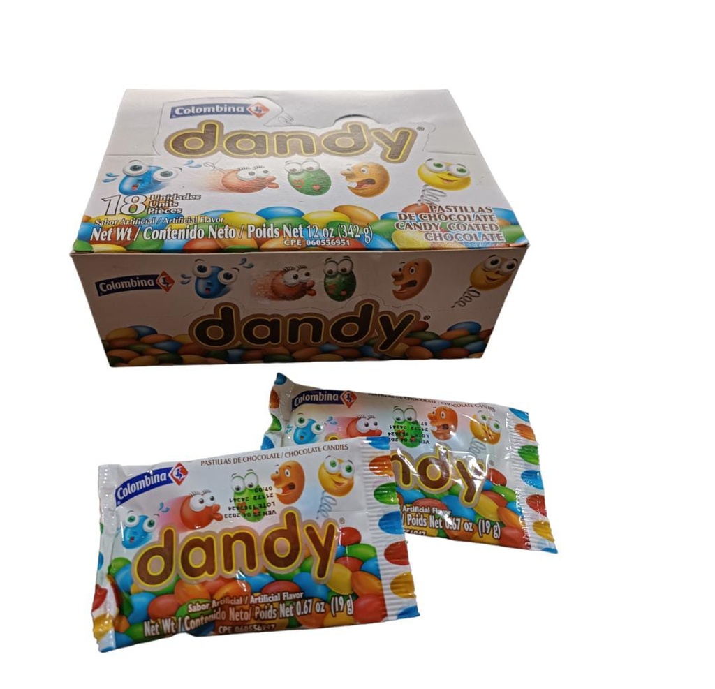 CHOCOLATE DANDY X18 CAJA