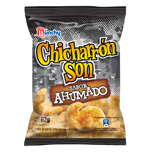 MUNCHY CHICHARRON AHUMADO 62gr UND