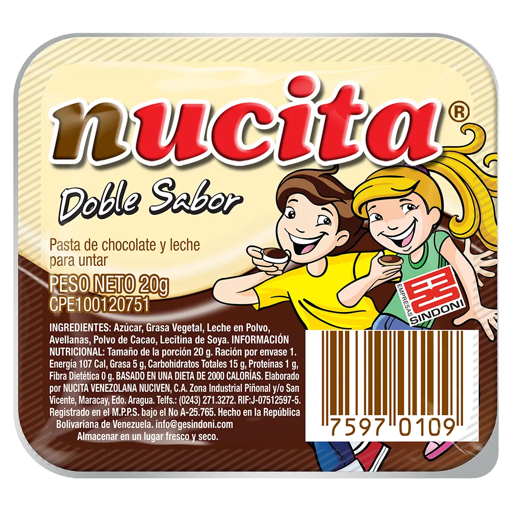 NUCITA ESTUCHE MERIENDITA 20gr 1X12