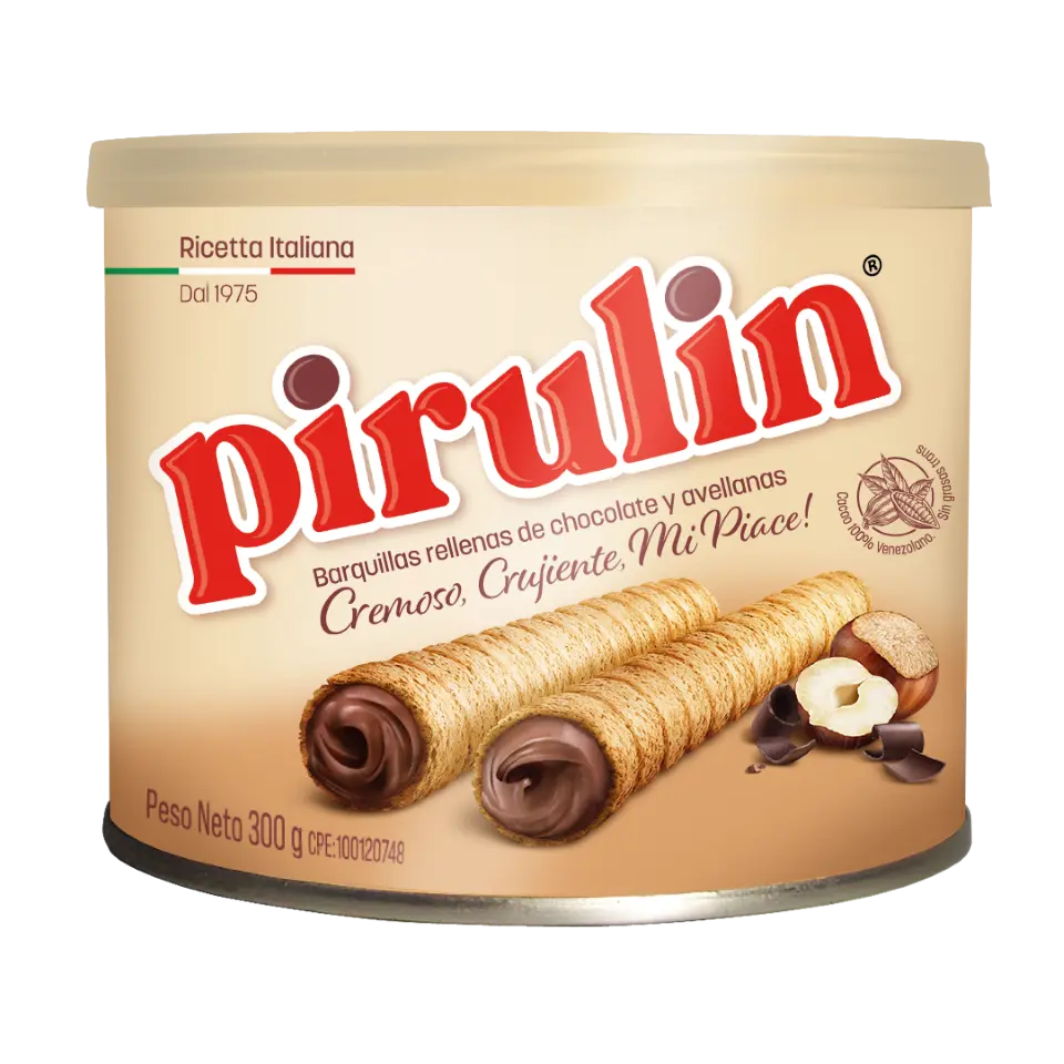 PIRULIN CHOCOLATE LATA 300gr UND 