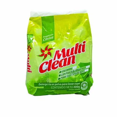 JABON POLVO MULTI CLEAN 400gr UND