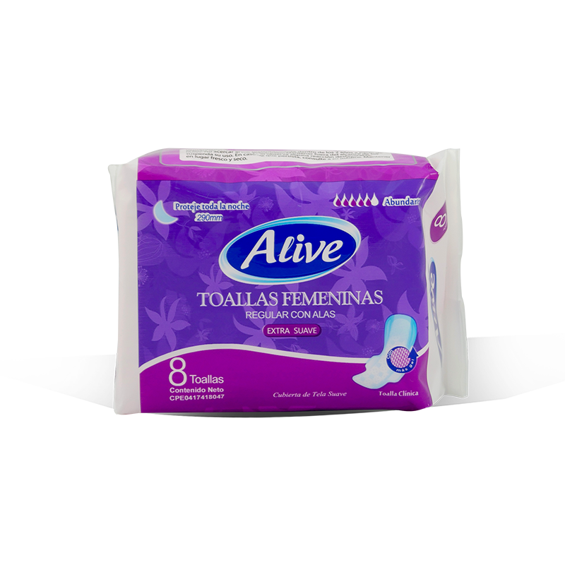 TOALLAS ALIVE ABUNDANTE 290mm UND