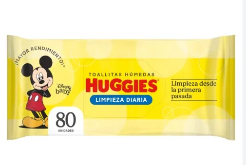 HUGGIES TOALLAS HUMEDAS LIMP COTID 80UND