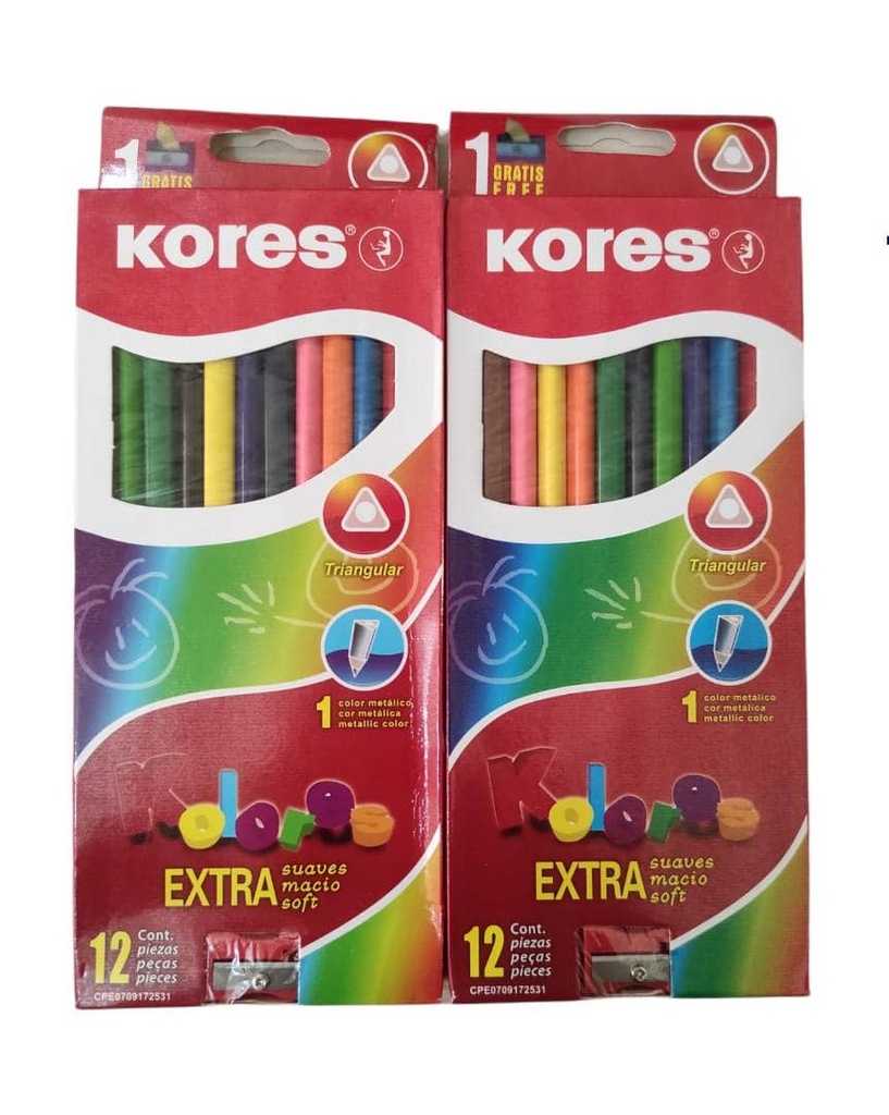COLORES KORES X12 UND