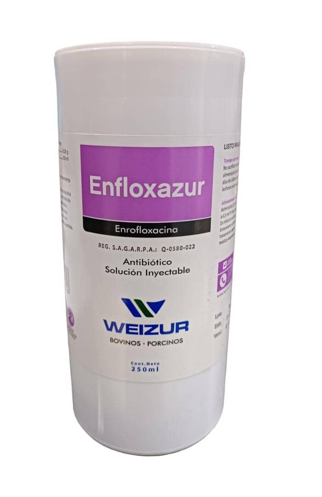 ENROFLOXACINA WEIZUR 10% 250ML UND