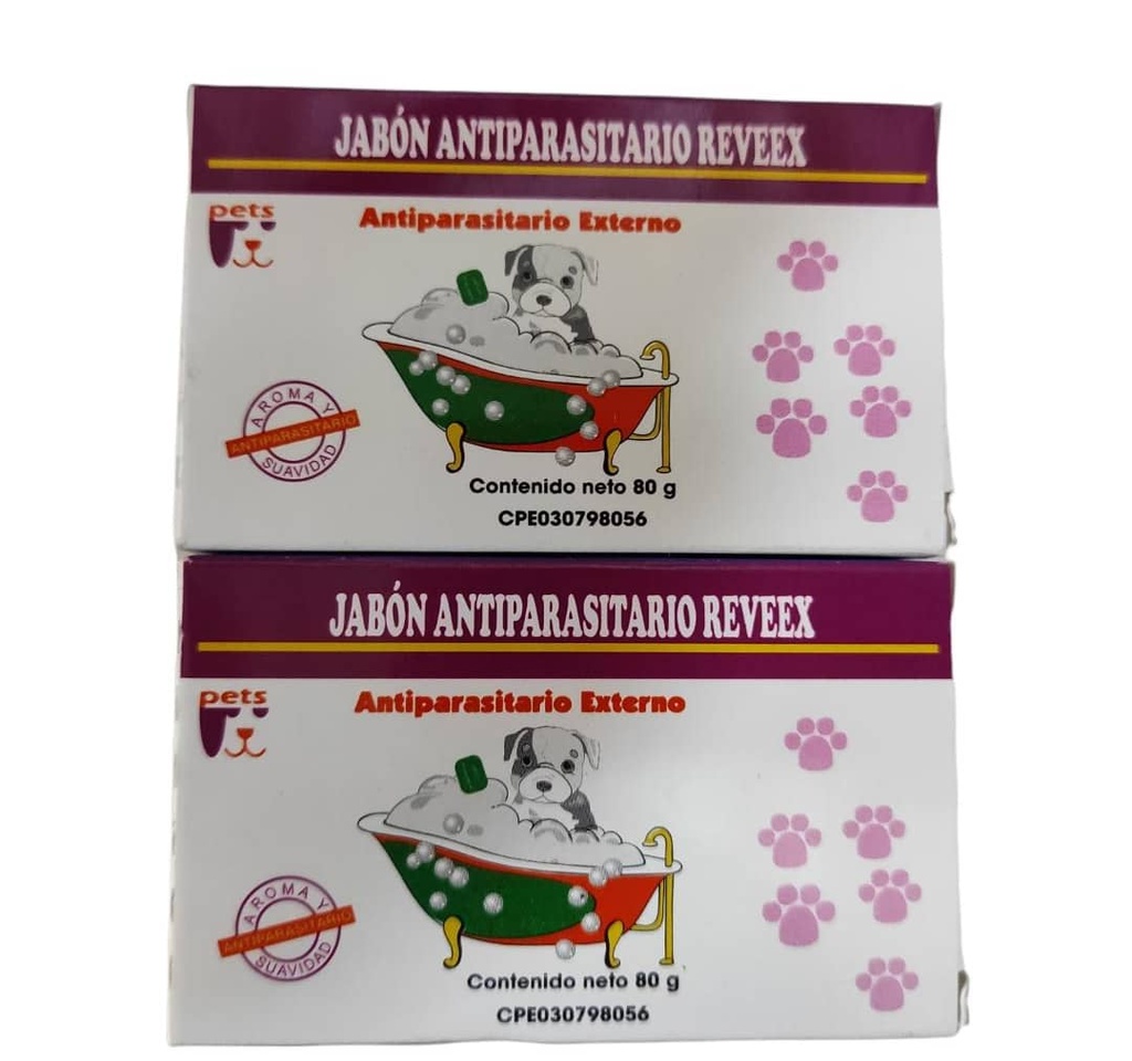 JABON ANTIPARASITARIO REVEEX 80gr UND
