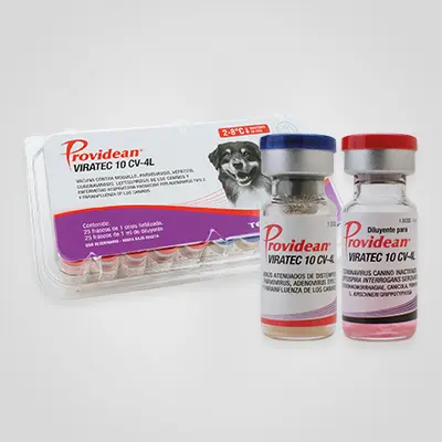 VACUNA SEXTUPLE P/PERRO PROVIDEAN VIRATEC 10CV 4L 1DOSIS