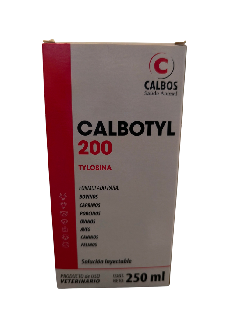 CALBOTYL TYLOSIN 200 AL 20% 250ML UND