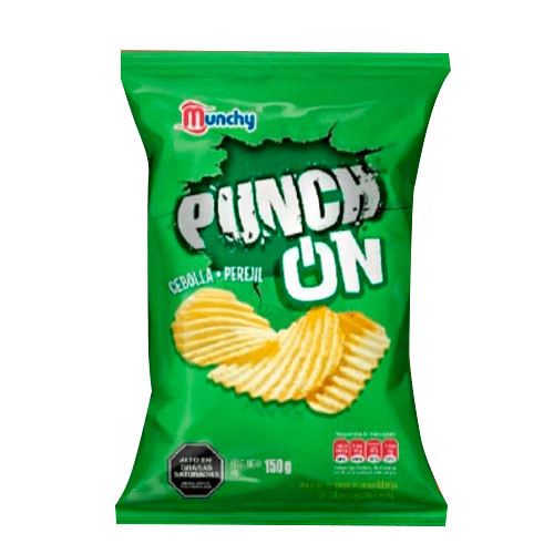 MUNCHY PAPAS PUNCH ON CEBOLLA PEREJIL 150g UND