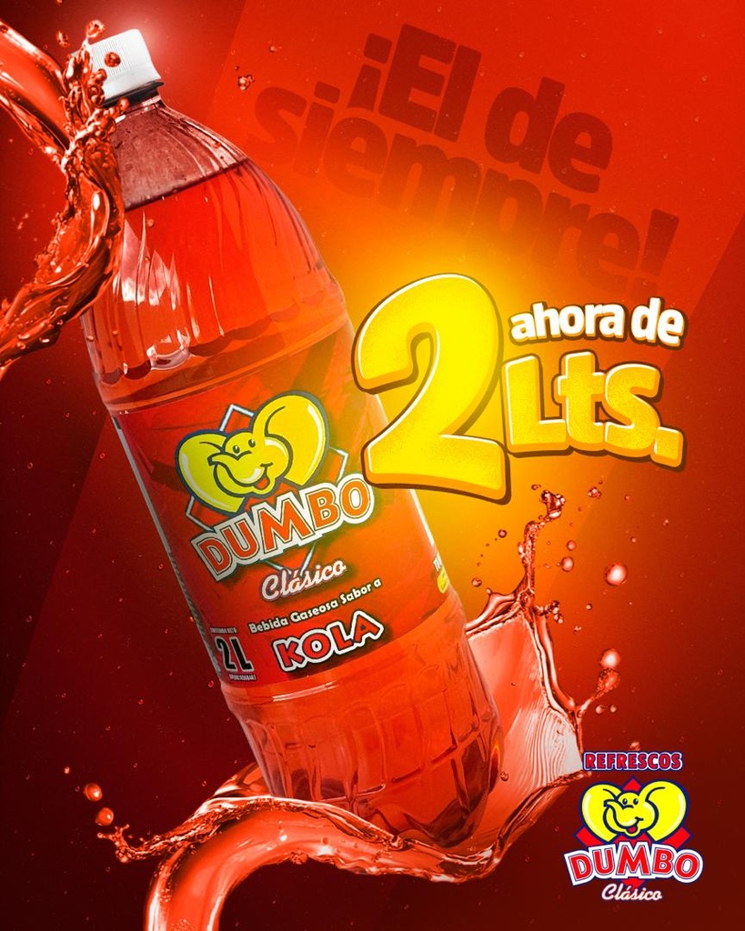 REFRESCO DUMBO KOLA 2LIT UND