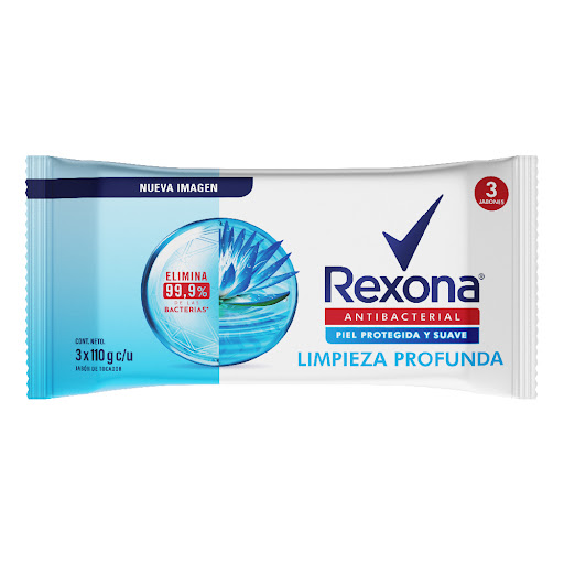 JABON DE BAÑO REXONA LIMPIEZA 3PACK X110G 