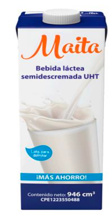 BEBIDA LACTEA MAITA SEMIDESCREMADA 946cc UND