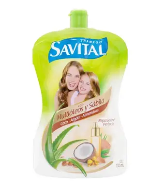 SAVITAL SHAMPOO MULTIOLEOS Y SABILA 100ML 