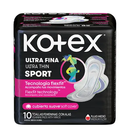TOALLAS KOTEX FEM FITNESS ULTRAFINA X10UND  