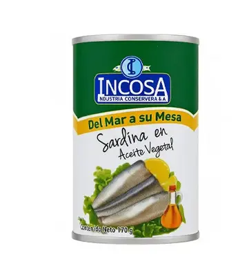 SARDINA INCOSA EN ACEITE EC 170gr UND