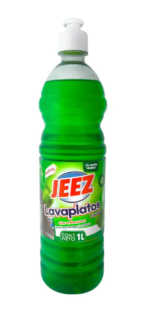 LAVAPLATOS LIQUIDO JEEZ MANZANA 1L