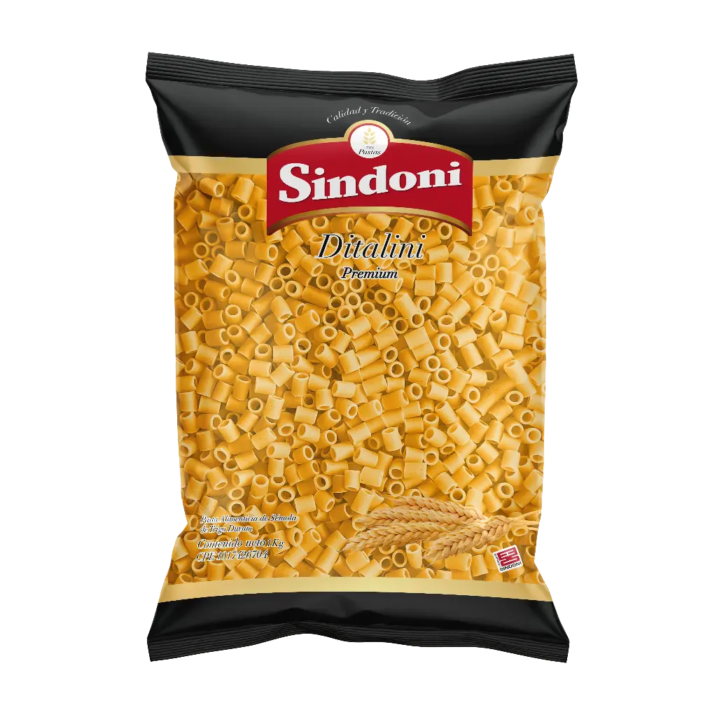 PASTA CORTA SINDONI PREMIUN ditalini mini 1Kg UND