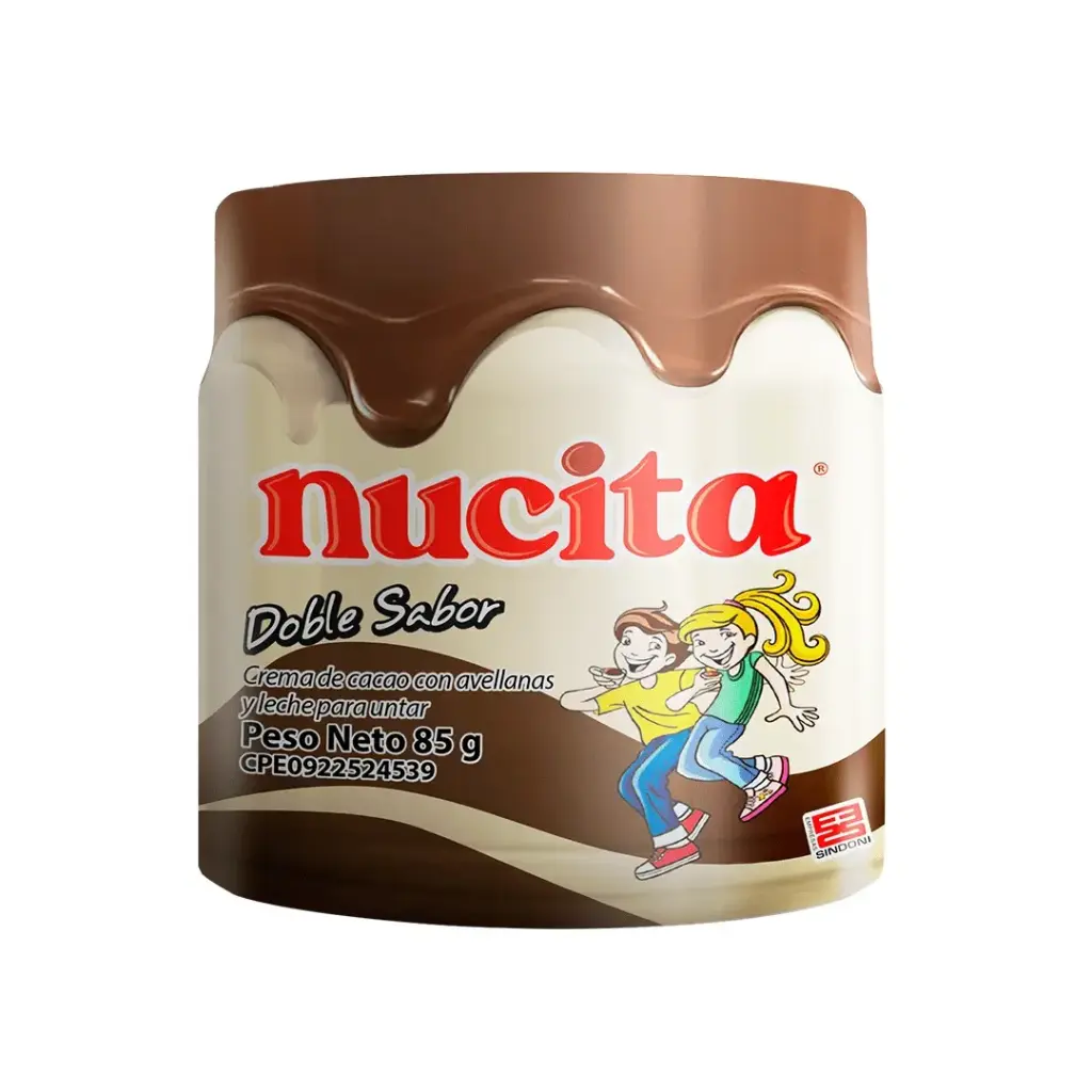 NUCITA DOBLE SABOR V.PLASTICO 85gr UND