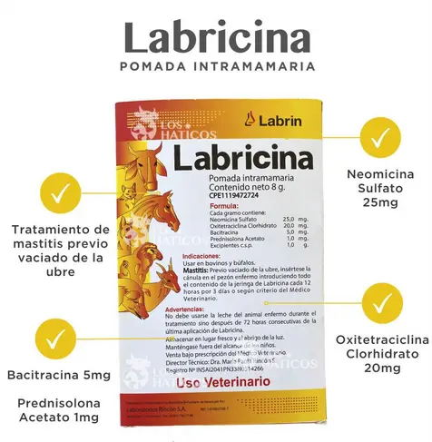 LABRICINA POMADA INTRAMAMARIA X8GR LABRIN