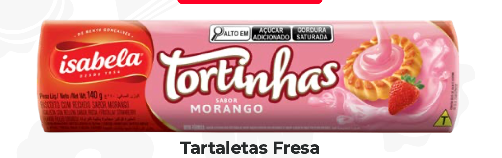 TARTALETA ISABELA FRESA 140gr UND