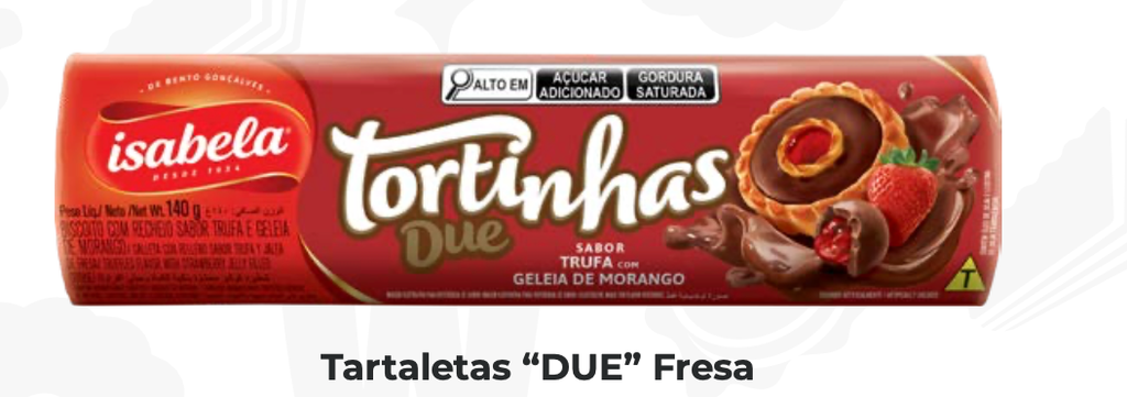 TARTALETA ISABELA "DUE" FRESA 140gr UND