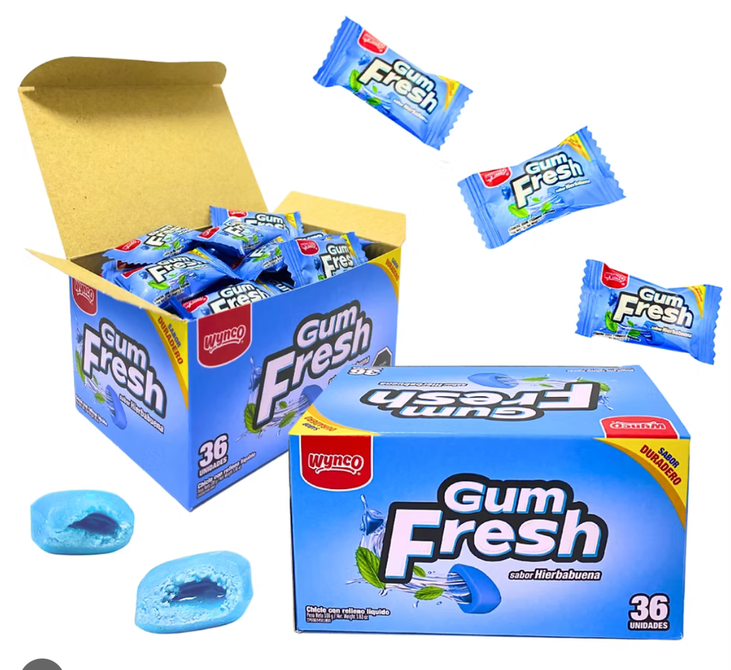 GUM FRESH HIERBABUENA DISPLAY X36