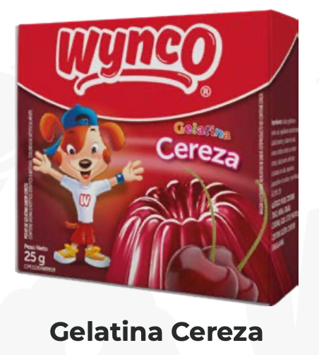 GELATINA WYNCO CEREZA 25gr UND