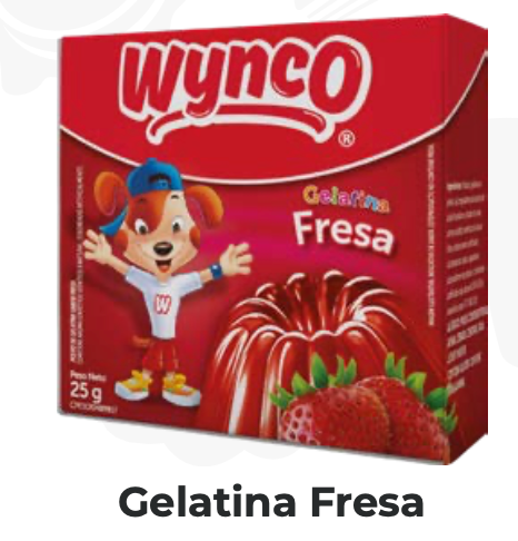GELATINA WYNCO FRESA 25gr UND