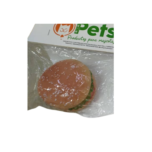 [567] JUGUETE TIPO HAMBURGUESA P/MASCOTA