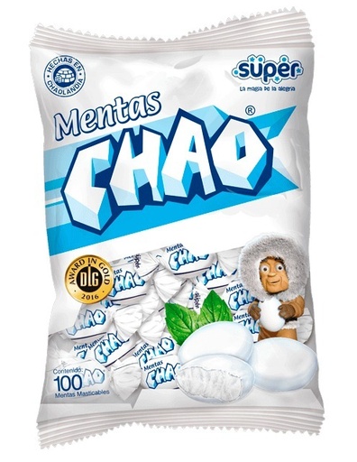 [338] CARAMELO CHAO MENTA X100 PAQ