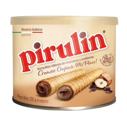 [374] PIRULIN CHOCOLATE LATA 300gr UND 