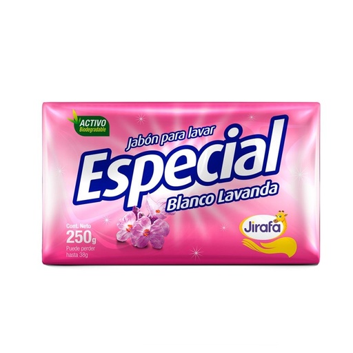 [284] JABON PANELA BLANCO LAVANDA 250GR UND