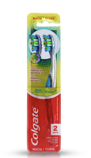 [355] CEPILLO DENTAL COLGATE 360 TOTAL PAQUETE 2 UND