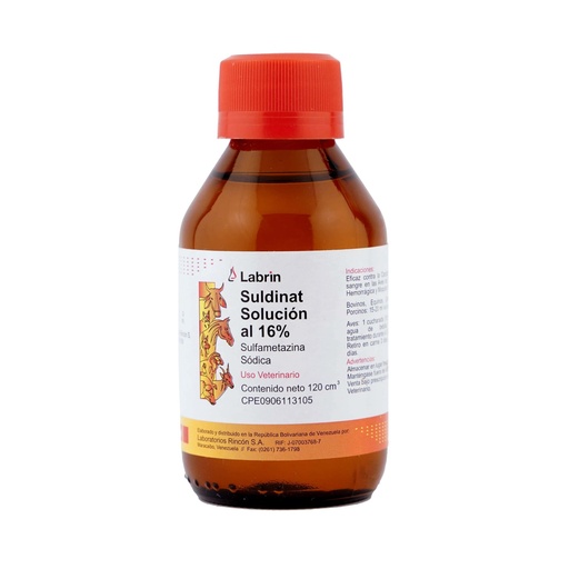 [628] SULDINAT SOLUCION 16% LABRIN 120ML UND