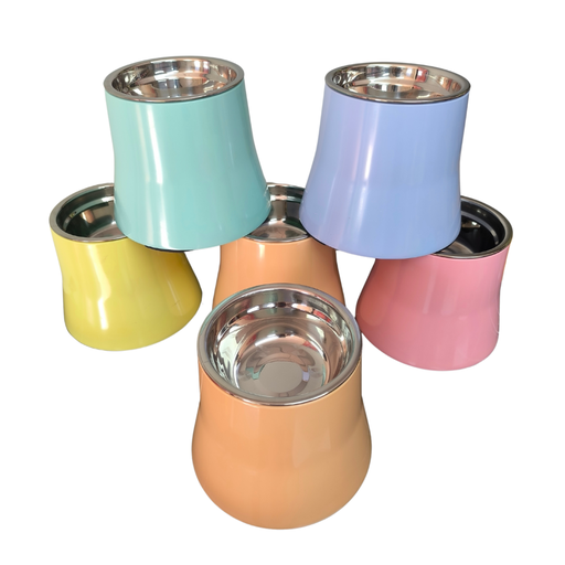 [420] COMEDERO PARA MASCOTAS CON PLATO METALICO