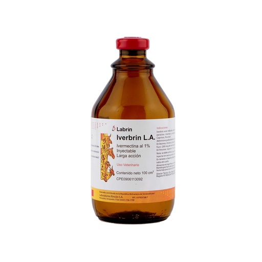 [179] IVERBRIN L.A. LABRIN 100ML UND (IVERMECTINA 1%)