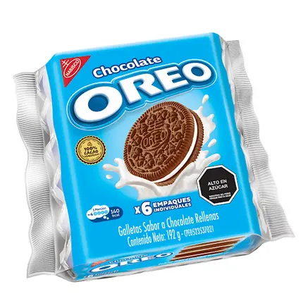 [806] GALLETA OREO CHOCOLATE PAQUETE X 6 