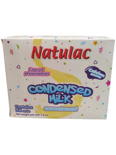 [832] LECHE CONDENSADA NATULAC TUBO 50GR X 24 UND 