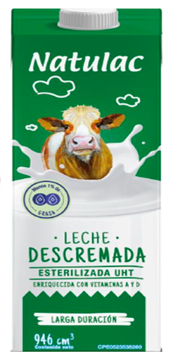 [220] LECHE DESCREMADA NATULAC 946cc UND  