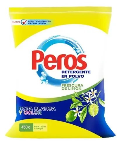[869] PEROS DETERGENTE EN POLVO LIMON 450GR