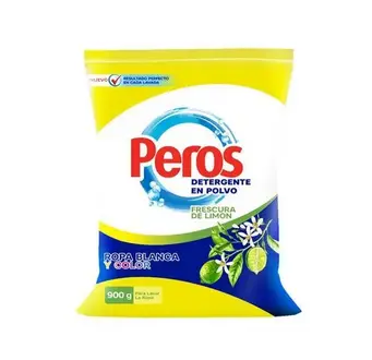 [653] PEROS DETERGENTE EN POLVO LIMON 900GR