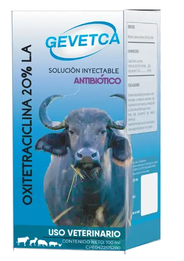[583] OXITETRACICLINA 20% INYECTABLE 100ML GEVETCA