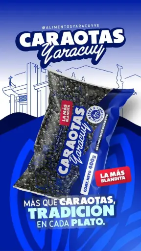 [405] CARAOTAS NEGRAS YARACUY 400gr UND